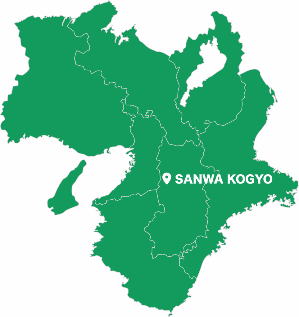 奈良県にピンが刺さった近畿地方の地図