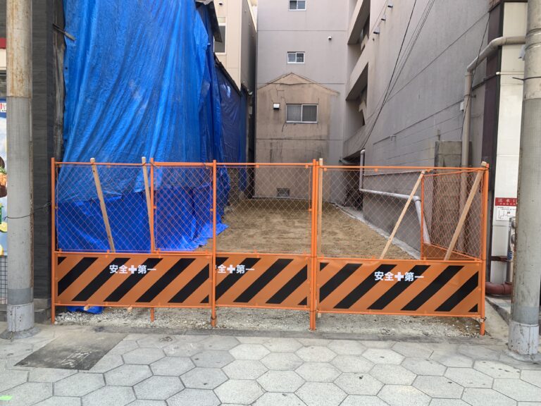 大阪市中央区玉造商店街：店舗建物解体