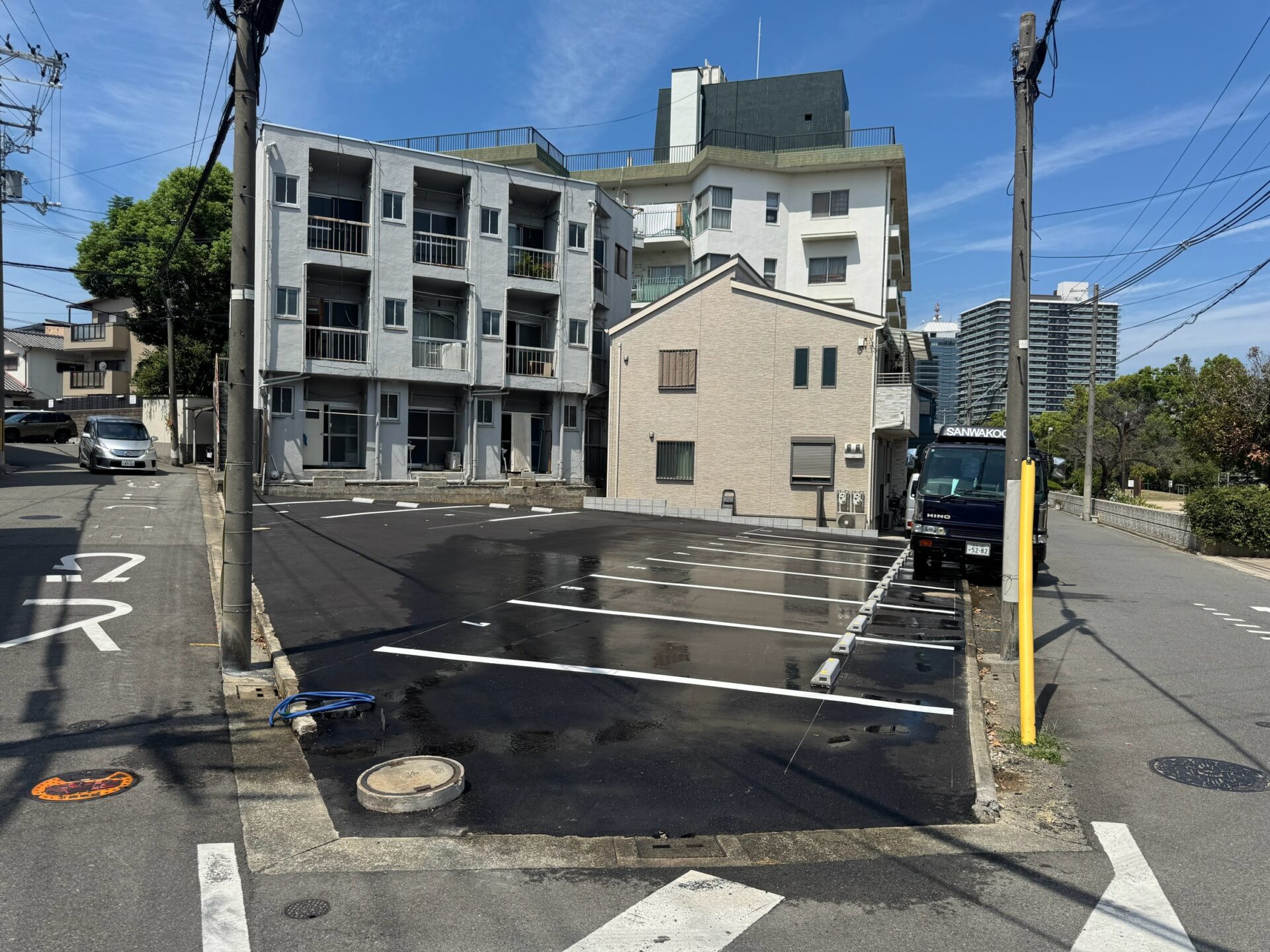 堺市三国ヶ丘解体後アスファルト施工工事